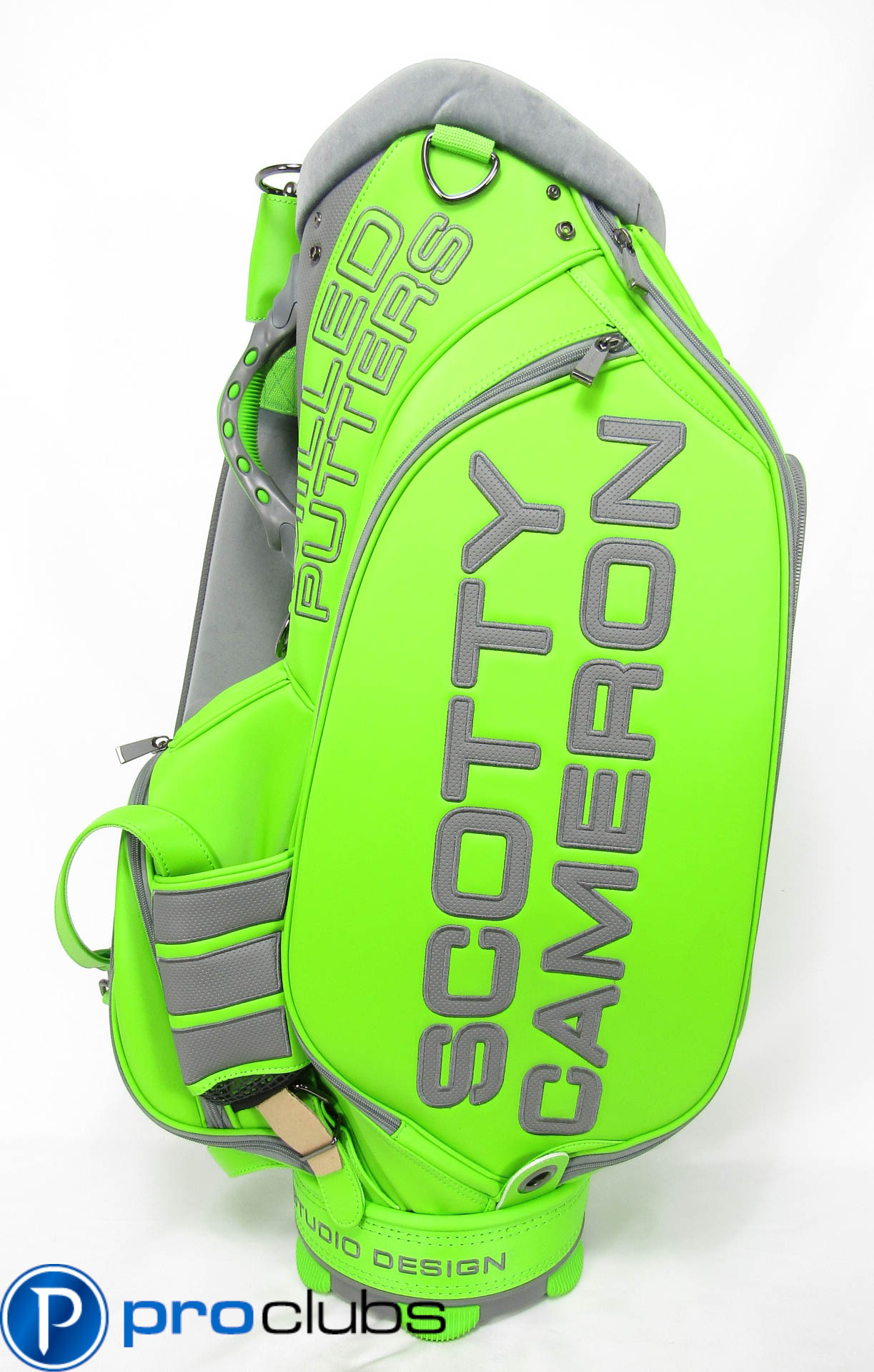 NEW SCOTTY CAMERON '2014 CIRCLE-T LIME GREEN TOUR STAFF BAG